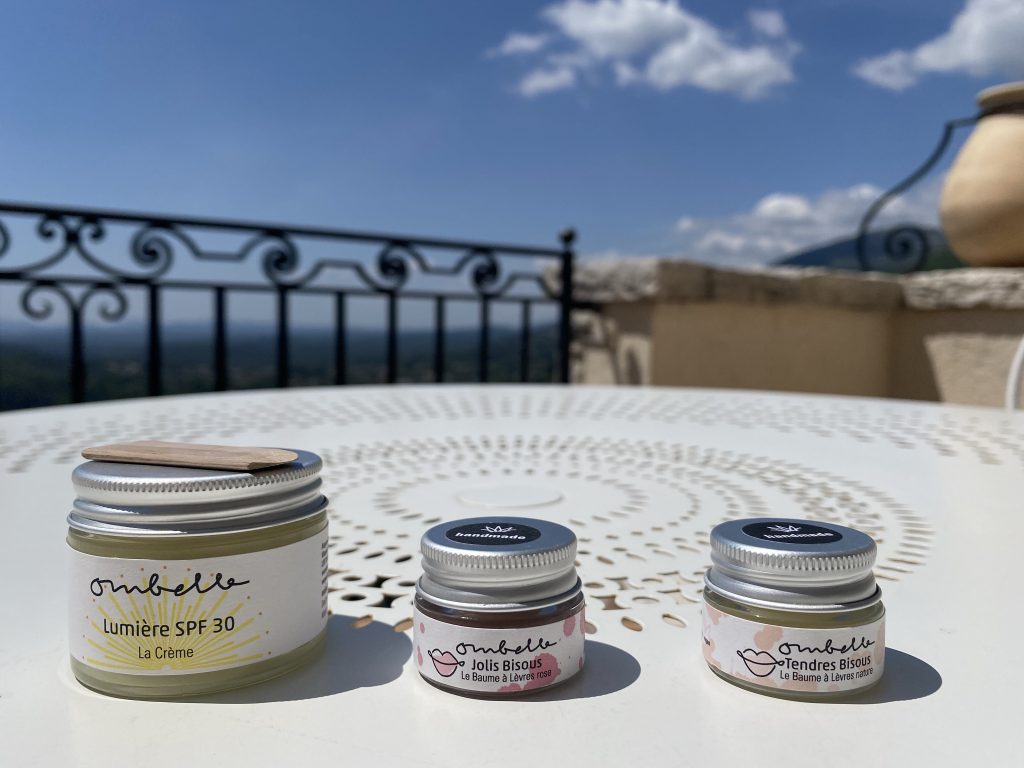 Mineralischer Sonnenschutz und Lipbalm von Ombelle